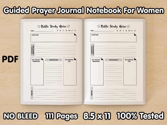 Bible Study Journal Notebook: Kdp Interiors Review