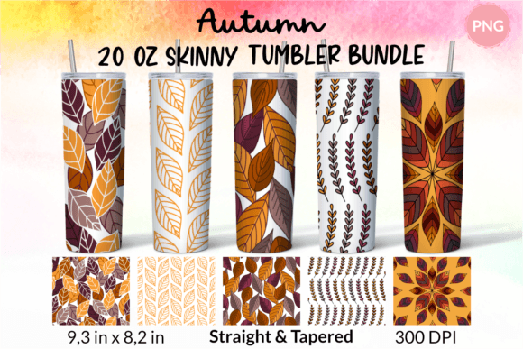 Fall Tumbler Wrap Sublimation Bundle: Crafts Asset Review