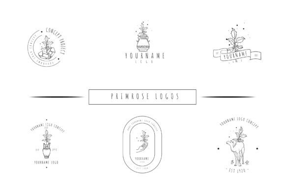 Holly - Hand Drawn Line Art Logo Bundle and Logos