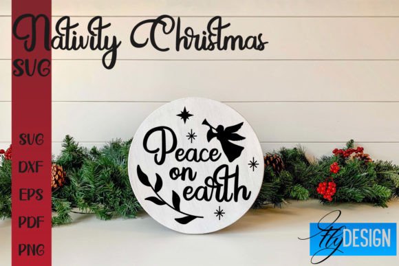 Nativity Christmas SVG for Local Business Branding & Crafts