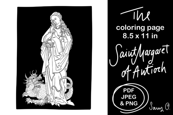 Saint Margaret Dragon Patroness Mothers: Coloring Pages Amp Review