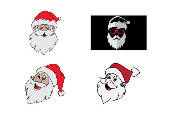 Santa Clause Logo Illustrations