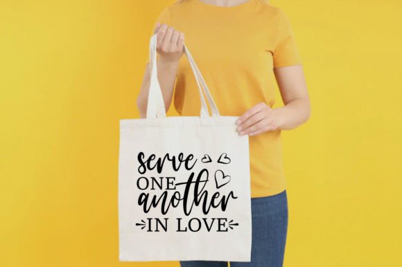 Serve One Another in Love SVG for Print Templates