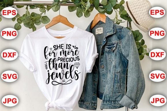 She Is More Precious Than Jewels Craft Asset for Small Business Branding