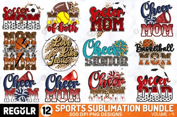 Sports Sublimation Bundle for Crafts