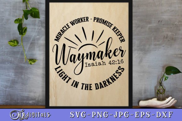 Waymaker: Inspirational Bible Quote for Crafts